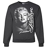 Marilyn Monroe Portrait Signature Crewneck Sweatshirt