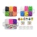 NEFUTRY Loom Kit-4500 Rubber Loom Bands Bracelet Making Kit, 15 Colors, 4 Packs S-Clips, 50 Colorful beads, 6 Silicon Charms