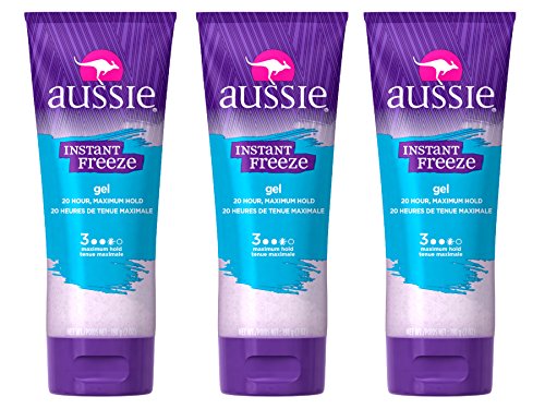 Aussie Instant Freeze Sculpting Hair Gel 7 Oz (Pack of 3)