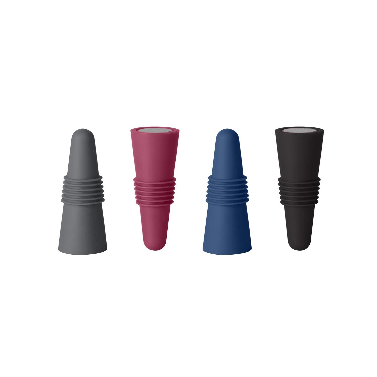 Photo 1 of **2 PIECES**Rabbit 4 Piece Wine and Beverage Bottle Stoppers, Assorted Colors