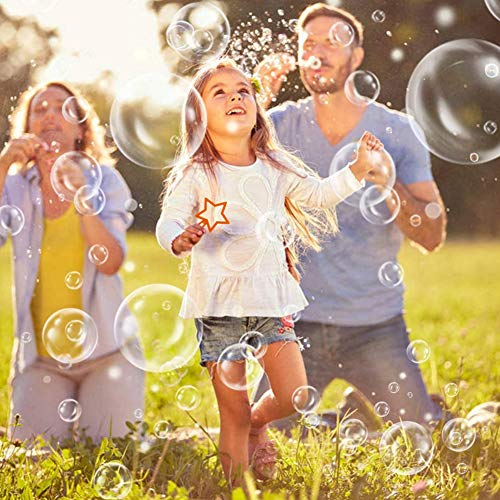 Rainbow Kingdom Bubble Wands Set, Giant Bubble Wands Colorful Bubble Wands Toys Bubble Games for Kids Outdoor Activity Party Favors Wedding Party and Birthday Party