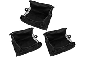 CATIEBYE 3pcs Stroller Bottom Basket Organizer Replacement Storage Bag under Stroller Mesh Net for Umbrella