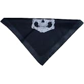 Skull Jaw Bone Bandana Head Wrap Skull Cap Neckerchief Face Mask Party Bag Fillers Black White