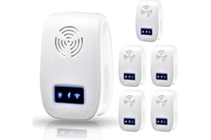 GOODMI Ultrasonic Pest Repeller 6 Pack,Rodent Repellent Indoor,Mouse Repellent Ultrasonic Plug in,Pest Repeller Plug in,Pest Control for Ant, Spider,Roach,Mice Repellent for House,Warehouse,Garage