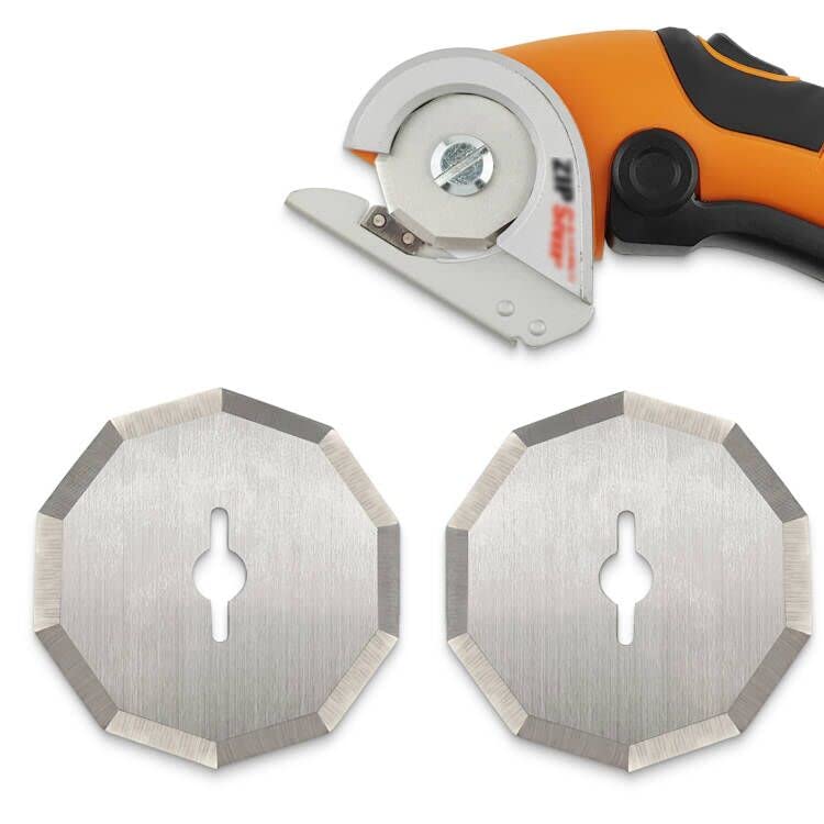 Replacement Rotary Blades Compatible with Worx WX2300 Zipsnip RC2600K,RC2601, RC2602, WX080L, WX082L Model Cutter Blade ,New Life for the dull 1-1/2" WA2300 4V ZipSnip Cordless Scissors ,2 Pcs