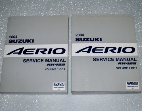2004 Suzuki Aerio Service Manuals Rh423 Series 2 Volume Plete Set Suzuki Motor Corporation Books