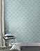 NuWallpaper NU1826 Slate Quatrefoil Peel & Stick Wallpaper, Blue