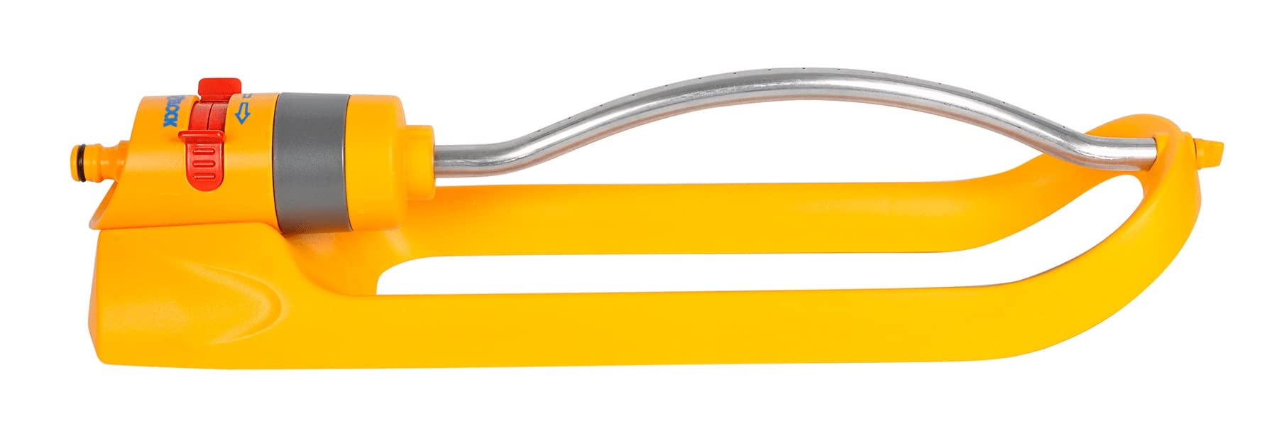 HOZELOCK - Rectangular Oscillating Sprinkler Plus 200 m² : Medium-area Tractor-mounted Spray Sprinkler, Ideal for Lawn and Established Plant, Adjustable Oscillation: 17 Jets Even Coverage [2974P0000]