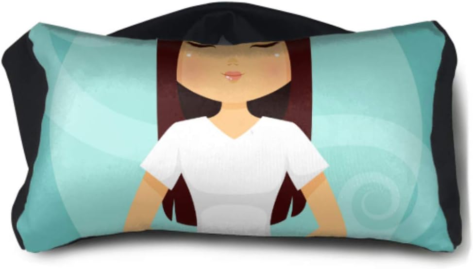 Amazon Com Movtba Soft Sleep Mask Cute Cartoon Girl In Yoga Lotus Pose Unisex Multi Purpose Travel Pillows For Women One Size Fits All For Family Airplanes Office Trip Home Kitchen