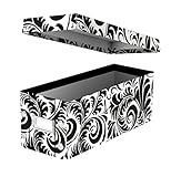 Snap-N-Store CD Storage Box, Black/White Scroll (SNS01913)