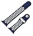 SELLERS360 Soft Durable Nike + Sport Replacement Wrist Strap for iWatch Series 1 Series 2 Apple watch band (Navy Blue/White 42mm M/L)
