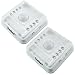 Danibos Wireless 8-LED Light Lamp PIR Sensitive Auto Sensor Motion Detector Super Light (2, White)