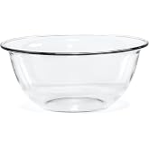 Red Co. 10.5&rdquo; Dia Round Clear Glass 3 Qt Mixing Prep and Serving Bowl, Large