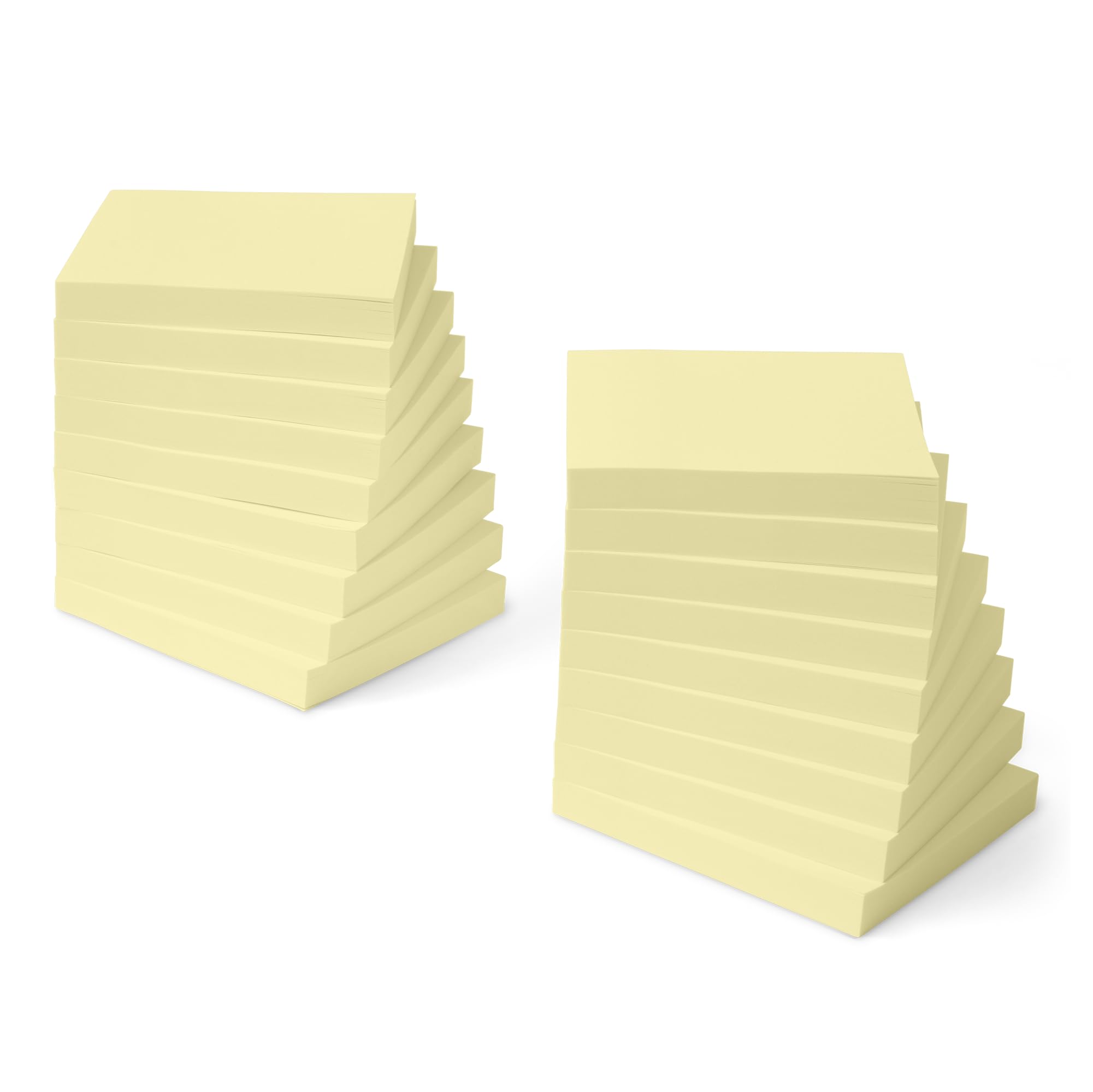 Photo 1 of Amazon Basics Square Sticky Notes, Self-Stick Pads, Pack of 18, 3 x 3 inches, Yellow