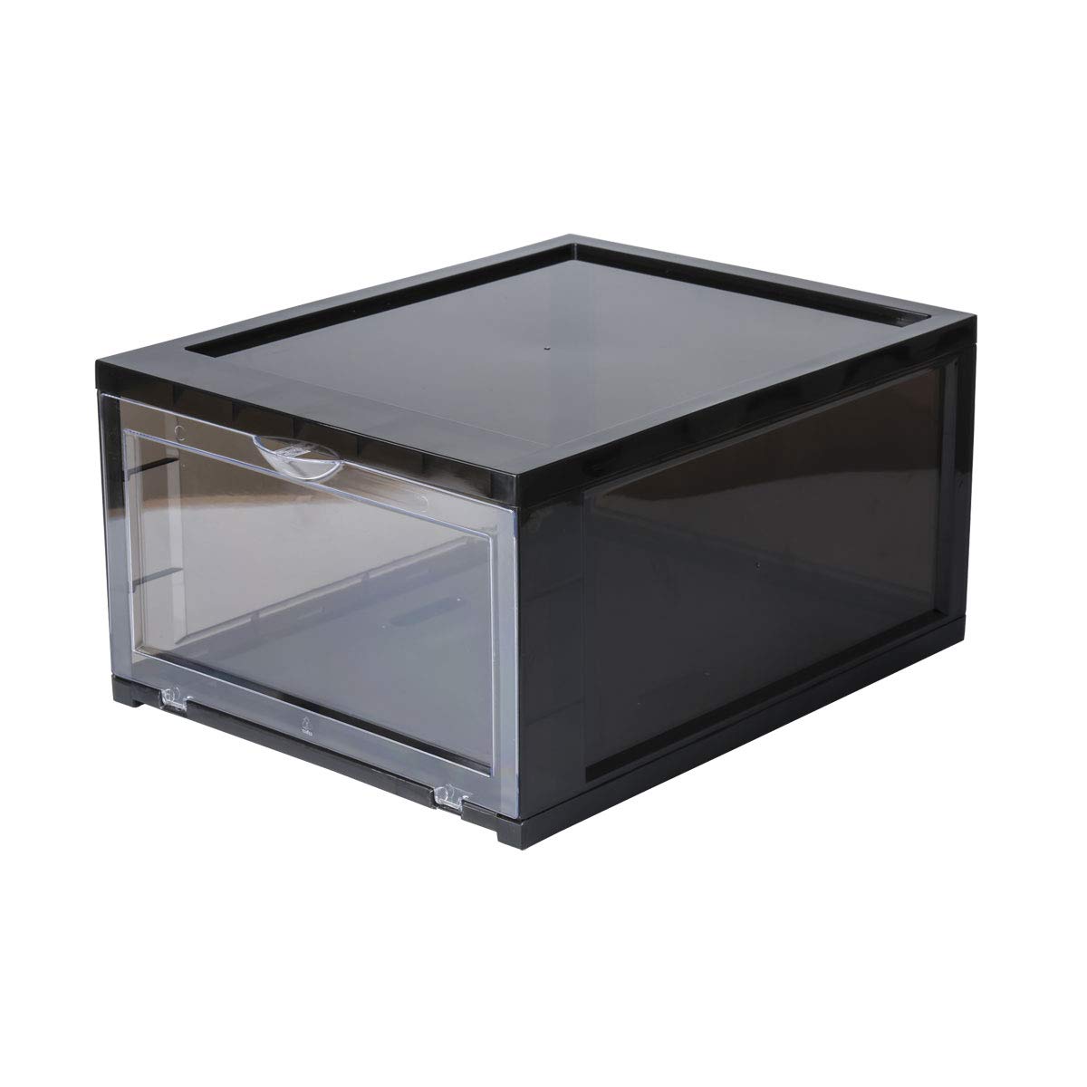 Buy FlyingBean DropFront Shoe Box for Womens Mens, Clear Plastic Foldable Stackable Shoe