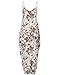 ZANZEA Women's Boho Floral Print V Neck Spaghetti Strap Long Maxi Dress Sundress Red Flower L