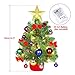MAOYUE Tabletop Christmas Tree 20 Inch Artificial Christmas Tree Lighted Mini Christmas Tree with Lights 8 Modes for Christmas Decorations, Home Decor, Office, Kitchen, Dining Table