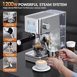 MONURO Espresso Machine, 20Bar Compact Stainless