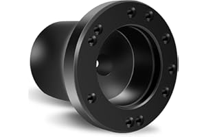 QYMOPAY Steering Wheel Adapter Golf Cart Steering Wheel Adapter for Club Car Precedent Black Golf Carts Mounting Adapter(Black)