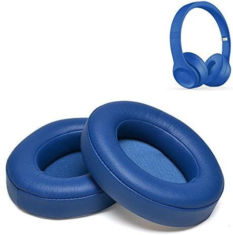 Beats Studio 2.0 Memory Foam Replacement Earpads ear pad Ear Cushions Studio 3.0 Wired/Wireless Bluetoothย Headset Over-Ear Headphones,1 Pair (Blue)
