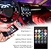 Car LED Strip Light-Viden Interior Car Lights,4pcs 48 LED Car Underglow Lights,Waterproof Multicolor Music Lighting Kits with Wireless Control and Sound Active Function, DC 5Vthumb 3