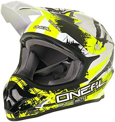 Oneal 3 Series Helmet-White-Yellow-Black-XS