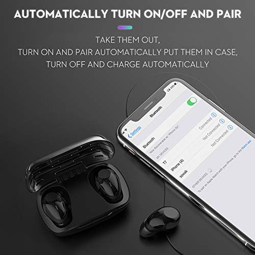 bokman Draadloze koptelefoon, T7 in-ear Bluetooth oordopjes, Graphene Driver Bass HiFi Geluid, IPX5 Waterdicht, Noise… - Afbeelding 6