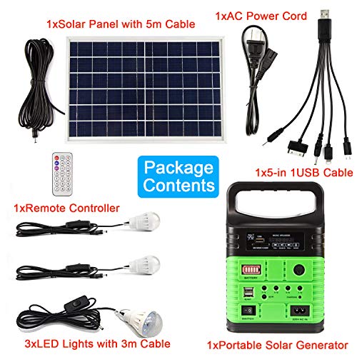 UPEOR 10-Watt Portable Generator Power Inverter, Solar Generator System for Camping Home, 9000mAh Removable Battery, Emergency Power Supply with 6 Watt Solar Panels - Thumbnail 6