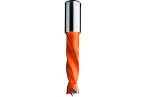 CMT 308.080.12 Dowel Drill, 8mm (5/16-Inch) Diameter, 10x20mm Shank, Left-Hand Rotation