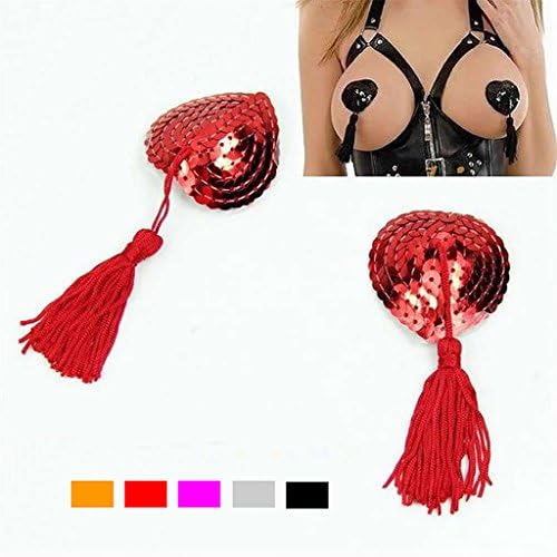 Huanada New Sexy Women Lingerie Sequin Tassel Breast Bra Nipple Cover Pasties Stickers