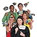 Graduation Party Photo Booth Prop Cutouts Decoration, Plastic, Pack of 13.
