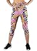 Manstore Women's Printed Active Workout Capri Leggings Fitted Stretch Tights C23 S/M