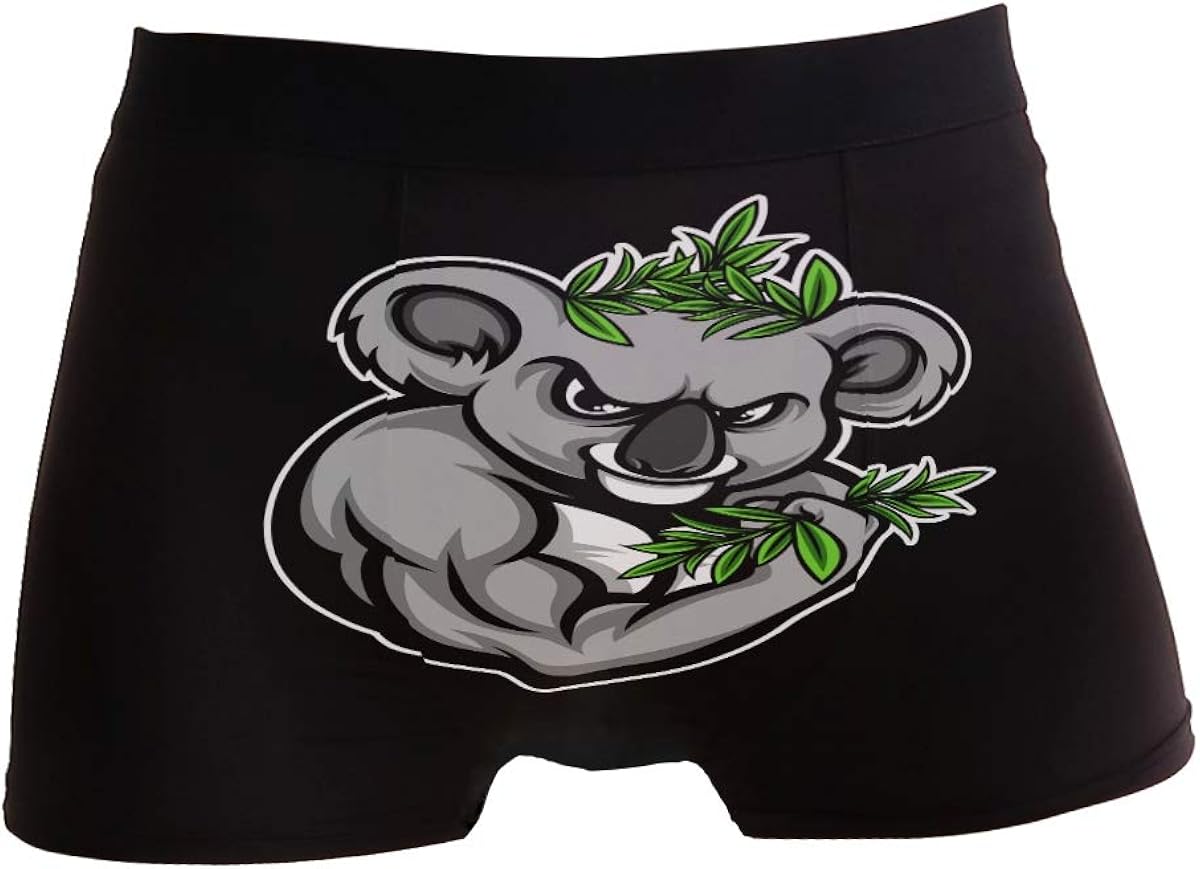 ZZKKO Strong Koala Mens Boxer Briefs Underwear Breathable Stretch Boxer