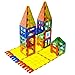 Mag Genius Magnet Tiles - Clear Magnetic 3D Building Blocks - Educational Toys, Games, Activities, Puzzles - Creativity, Motor Skills, Learning Shapes - Storage Bin, 2 Car Base, 182pcs, 17 Click-Ins