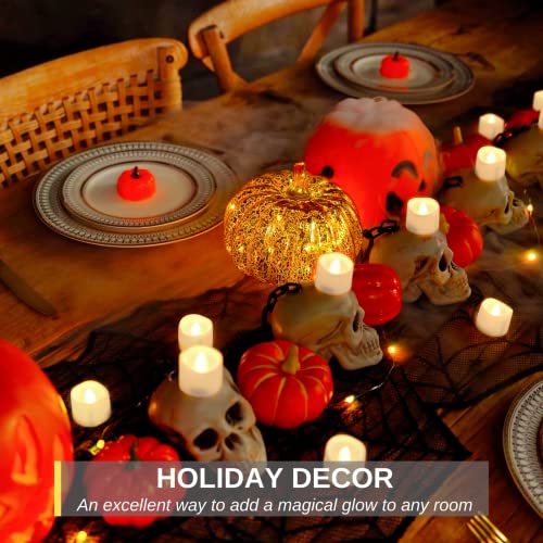 Homemory Remote Control Tea Lights, Flickering Realistic Tea Lights