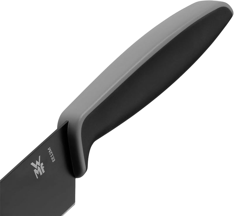 Wmf touch conjunto de 2 facas com capa protetora cor preto, faca de cozinha 24 cm e faca multiuso 20,5 cm