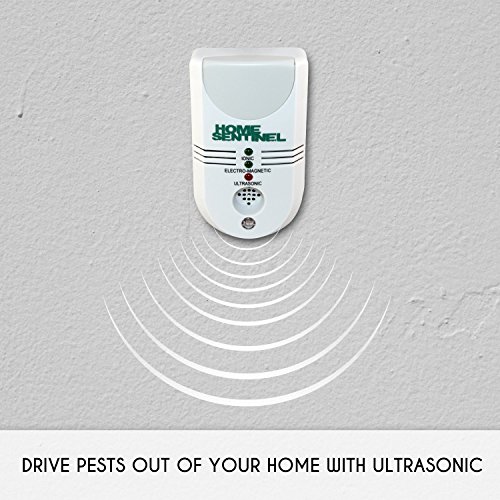 Aspectek Home Sentinel 5 in 1- Rodents Pest Control Insect and Rodent Repeller - Ultrasonic, Electromagnetic Repeller with Ionizer and Automatic Night Light