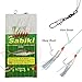 thkfish Sabiki Fishing Rigs Freshwater Saltwater Beach Fish Skin Sabiki Feather Bait Rigs 10Packs(10bags) #16-#20