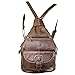 Women's Genuine Leather Sling Purse Handbag Convertible Shoulder Bag Tear Drop Backpack Mid Size Brown
