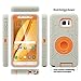 Note 5 Case, Galaxy Note 5 Case, BENTOBEN Note 5 Shockproof Heavy Duty Hybrid Full-Body Rugged Holster Protective Case Cover for Samsung Galaxy Note 5 with Rotate Kickstand + Belt Clip, Gray/Orange