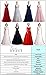 Babyonline Women's Double V-Neck Tulle Appliques Long Evening Cocktail Gowns