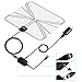 TV Antenna indoor 50 Miles 1080P Digital HDTV Antenna - Extremely High Reception Indoor - Ultra Thin-Super Soft & Light