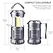 LED Camping Lantern Flashlight Combo - Moobibear 2 in 1 Battery Powered Emergency Light Portable Collapsible Camp Lamp for Camping Power Outage Hiking Indoor Outdoor 2 Pack