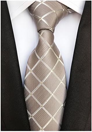 Men Modern Checks Ties Tartan Plaid Gingham Pattern Formal Suit Neckties