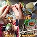 Reusable Baby Food Pouches (8 Pack) Bonus 2 Extra Caps - Compatible with Infantino Squeeze Station
