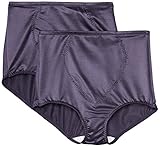 Bali Women's Shapewear Tummy Panel Brief Firm Control 2-Pack, Private Jet, Large