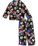 Super Mario Little Boys Flannel Coat Style Pajamas