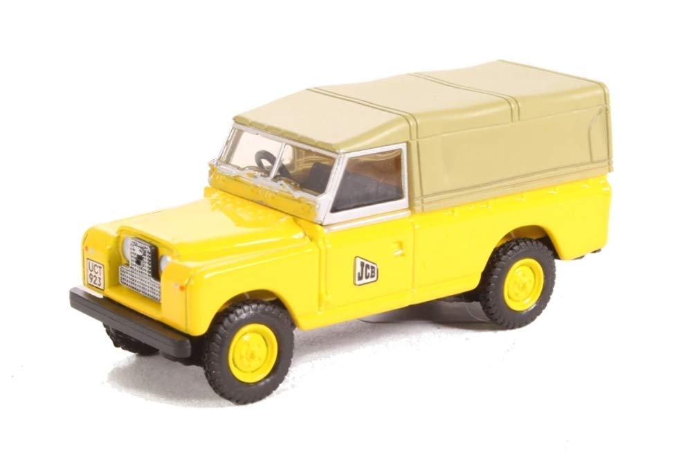 Oxford Diecast 1:76 Land Rover Series II LWB Canvas JCB Collectable model 76LAN2016