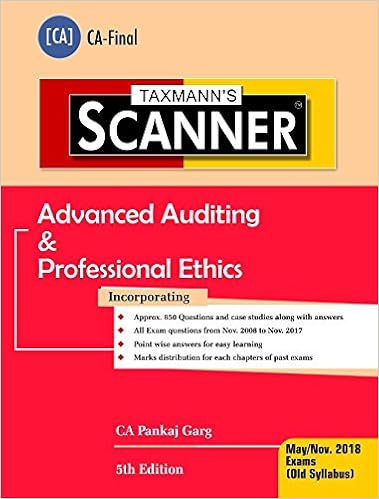 Scanner-Advanced Auditing & Professional Ethics (CA-Final)(May 2018 Exam-Old Syllabus)