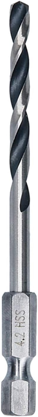 Bosch 10pc PointTeQ Hex Drill Bit 4.2 mm Metal 83 mm 1/4" Hex Shank view 2